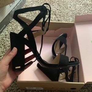 Black Lace Up Heels